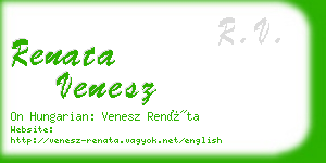 renata venesz business card